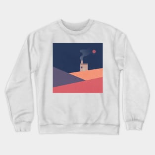 Modern abstract vector landscape Crewneck Sweatshirt